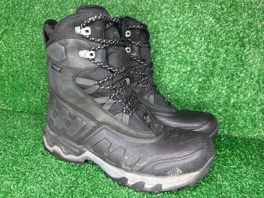 The North Face Slot Waterproof Boots Black Zinc Gray Men’s Size 12